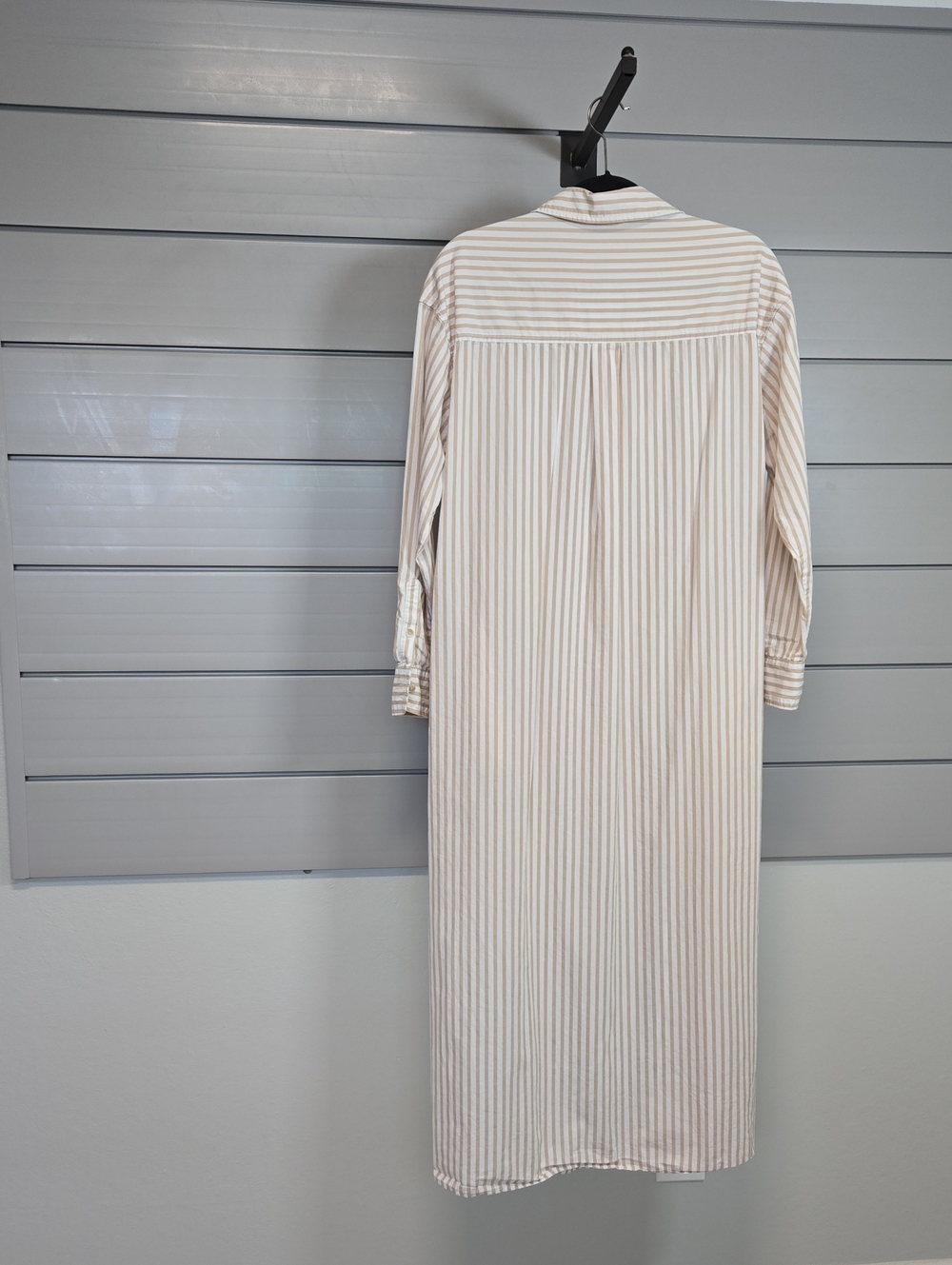 Long Sleeve Cinch Waist Maxi Shirtdress - Picture 8 of 14